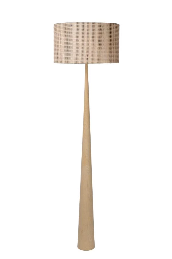 Lucide CONOS - Vloerlamp - Ø 48 cm - 1xE27 - Licht hout - uit